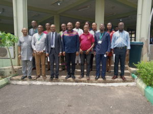 Prof. Nwajiuba and members of the committee after their inauguration