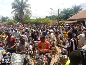 Cross section of okada riders in Ohatewe, Ikwo LGA