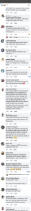 Screenshot of Nigerians' reactions on Facebook